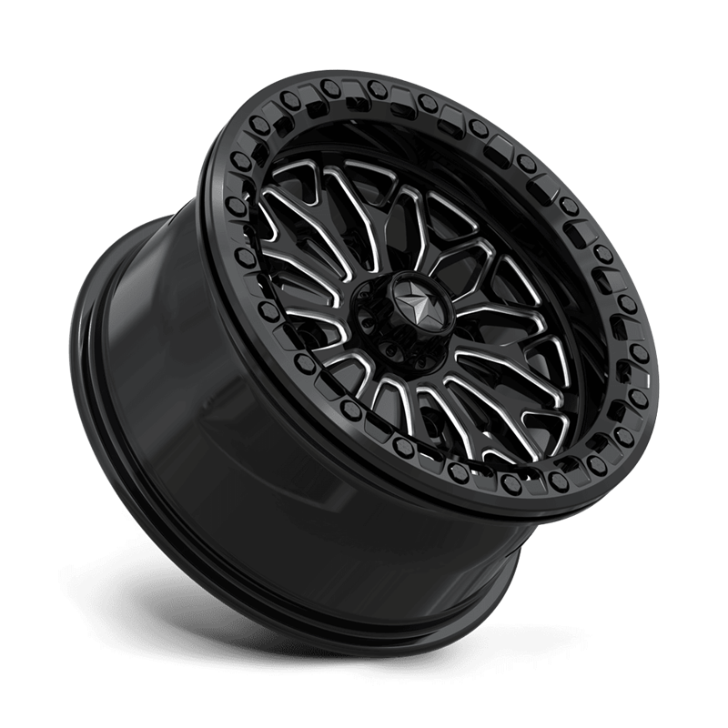 MSA Offroad | MA53 BOLO UTV BEADLOCK 15x7.0 ET10 - GLOSS BLACK MILLED