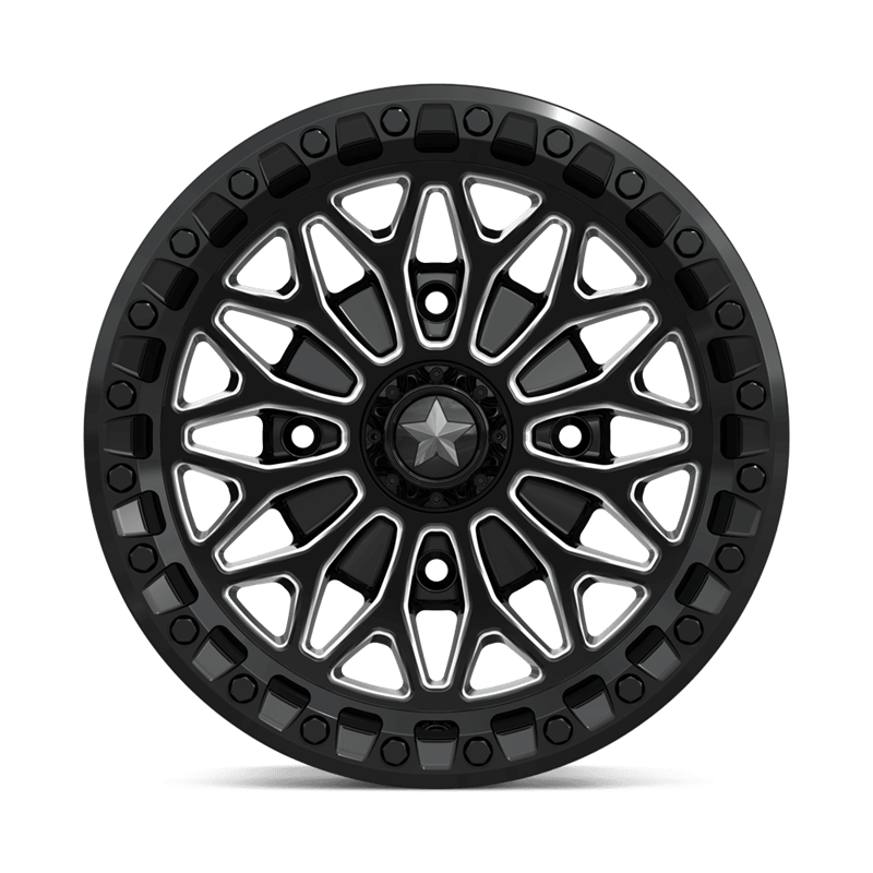 MSA Offroad | MA53 BOLO UTV BEADLOCK 15x7.0 ET10 - GLOSS BLACK MILLED