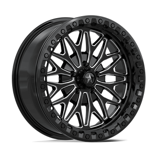 MSA Offroad | MA53 BOLO UTV BEADLOCK 18x7.0 ET10 - GLOSS BLACK MILLED