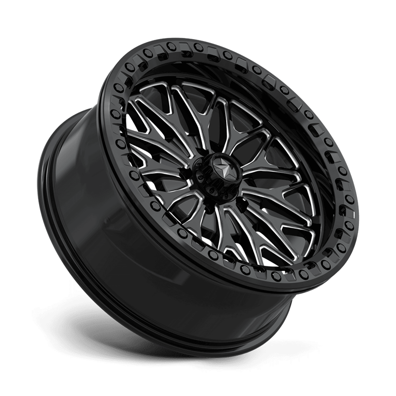 MSA Offroad | MA53 BOLO UTV BEADLOCK 18x7.0 ET10 - GLOSS BLACK MILLED