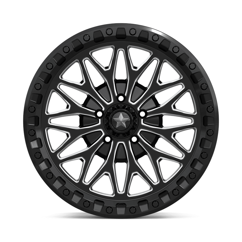 MSA Offroad | MA53 BOLO UTV BEADLOCK 18x7.0 ET10 - GLOSS BLACK MILLED