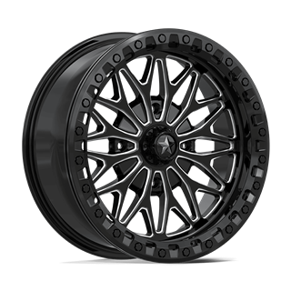 MSA Offroad | MA53 BOLO UTV BEADLOCK 18x7.0 ET10 - GLOSS BLACK MILLED