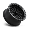MSA Offroad | MA53 BOLO UTV BEADLOCK 15x7.0 ET10 - MATTE BLACK W/ GL-GUNMETAL RG