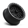 MSA Offroad | MA53 BOLO UTV BEADLOCK 15x7.0 ET38 - MATTE BLACK W/ GL-GUNMETAL RG