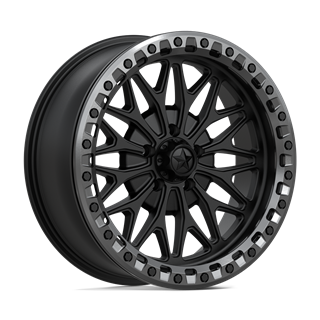 MSA Offroad | MA53 BOLO UTV BEADLOCK 18x7.0 ET10 - MATTE BLACK W/ GL-GUNMETAL RG