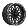 MSA Offroad | MA53 BOLO UTV BEADLOCK 18x7.0 ET10 - MATTE BLACK W/ GL-GUNMETAL RG