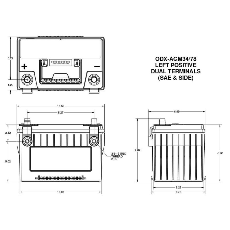 ODYSSEY | Extreme Battery - Groupe 34/78 - 850 CCA