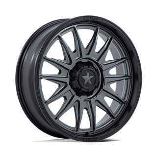 MSA Offroad | M55 COMMANDER UTV 15x7.0 ET10 - MATTE GUNMETAL W/ MATTE BLACK LIP