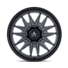 MSA Offroad | M55 COMMANDER UTV 18x7.0 ET10 - MATTE GUNMETAL W/ MATTE BLACK LIP