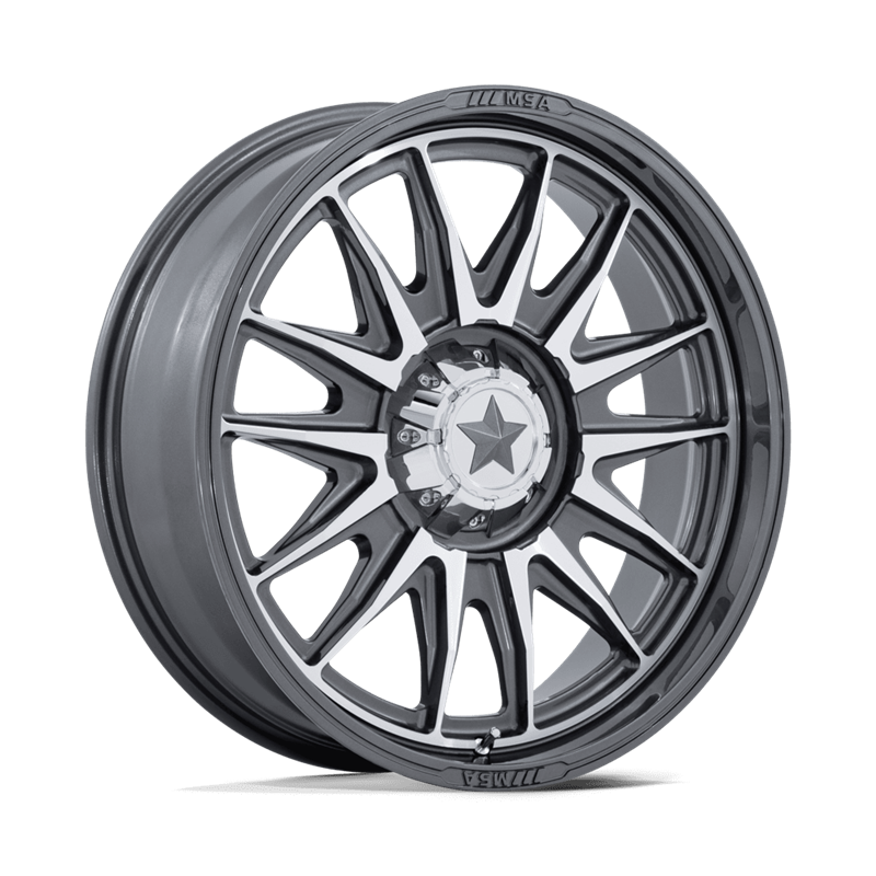 MSA Offroad | M55 COMMANDER UTV 15x7.0 ET10 - PLATINUM W/ MACHINED FACE