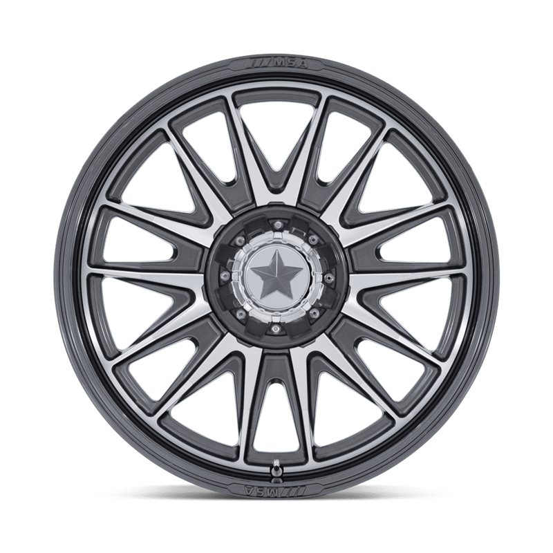 MSA Offroad | M55 COMMANDER UTV 18x7.0 ET10 - PLATINUM W/ MACHINED FACE