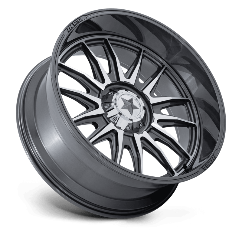 MSA Offroad | M55 COMMANDER UTV 24x10.0 ET-25 - PLATINUM W/ MACHINED FACE