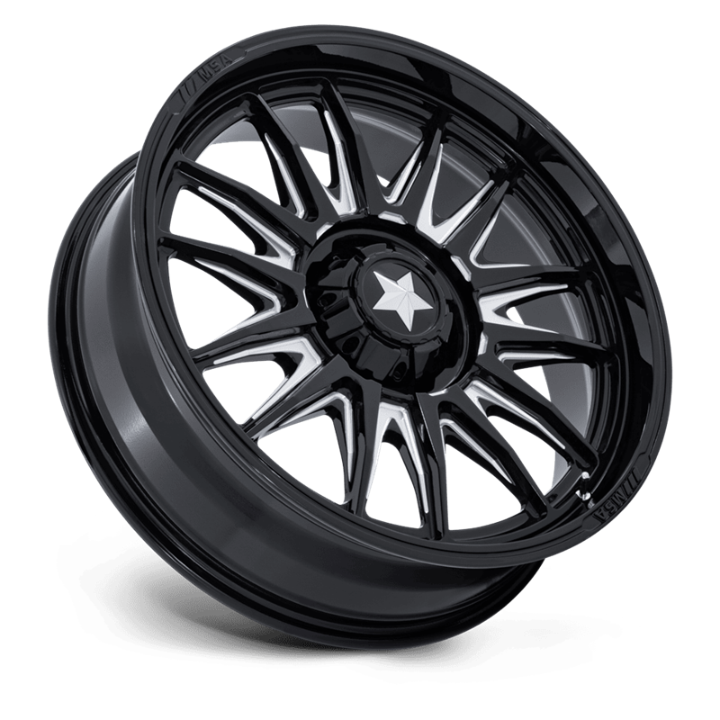 MSA Offroad | M55 COMMANDER UTV 22x7.0 ET0 - GLOSS BLACK MILLED