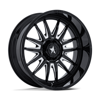 MSA Offroad | M55 COMMANDER UTV 24x10.0 ET-25 - GLOSS BLACK MILLED
