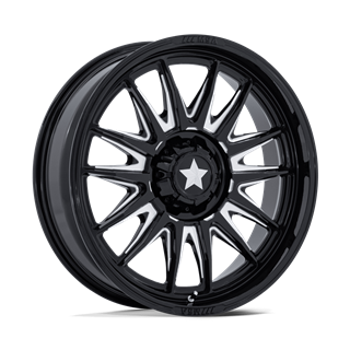 MSA Offroad | M55 COMMANDER UTV 24x7.0 ET0 - GLOSS BLACK MILLED