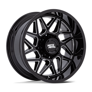 Moto Metal | MO812 TURBINE 20x10.0 ET-18 - GLOSS BLACK MILLED