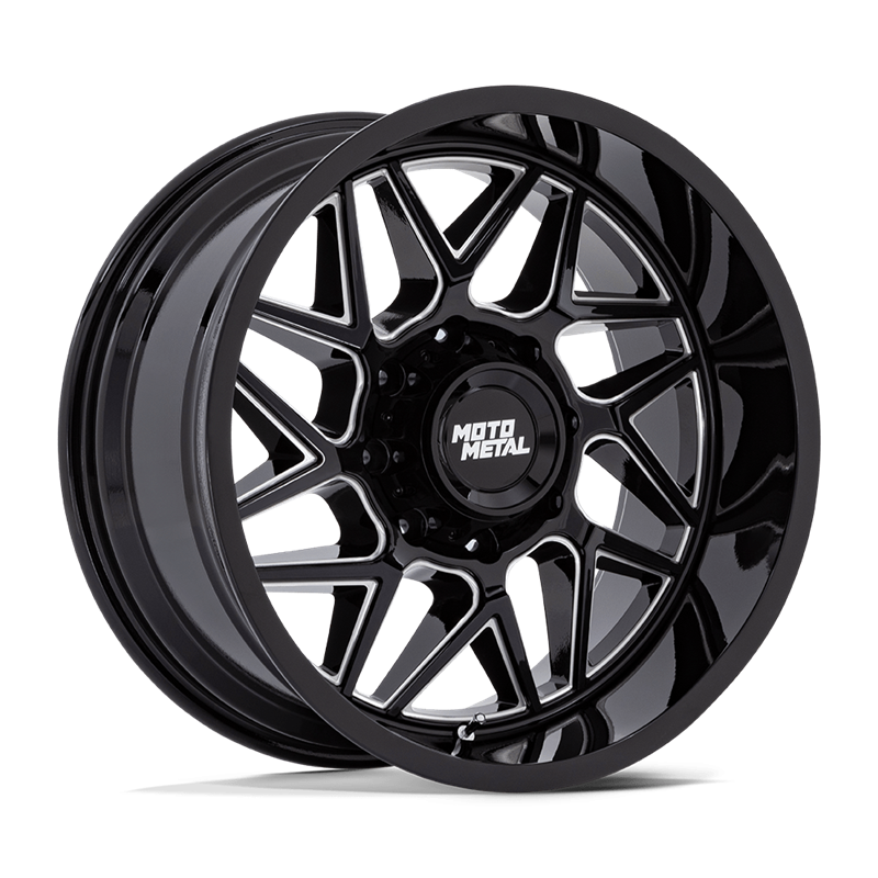 Moto Metal | MO812 TURBINE 20x9.0 ET20 - GLOSS BLACK MILLED