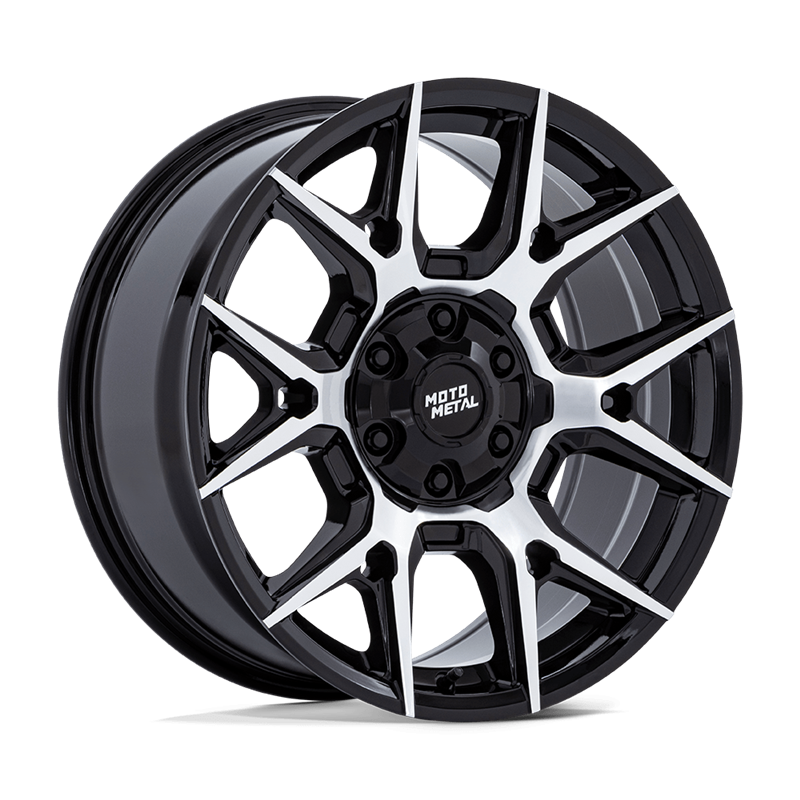 Moto Metal | MO813 MASON 17x8.5 ET0 - GLOSS BLACK W/ MACHINED FACE