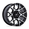 Moto Metal | MO813 MASON 17x8.5 ET0 - GLOSS BLACK W/ MACHINED FACE