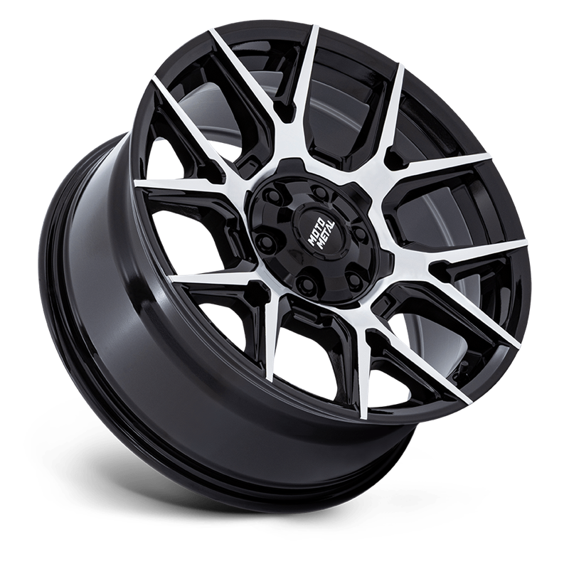 Moto Metal | MO813 MASON 17x8.5 ET0 - GLOSS BLACK W/ MACHINED FACE