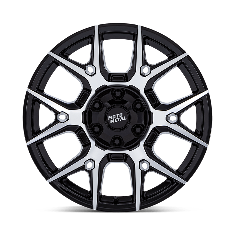 Moto Metal | MO813 MASON 17x8.5 ET0 - GLOSS BLACK W/ MACHINED FACE