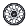 Moto Metal | MO814 TEKTON 20x10.0 ET-18 - GLOSS BLACK W/ MACHINED FACE
