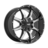 Moto Metal | MO970 20x10.0 ET-24 - GLOSS BLACK W/ MACHINED FACE