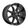 Moto Metal | MO970 20x10.0 ET-24 - GLOSS BLACK W/ MILLED LIP