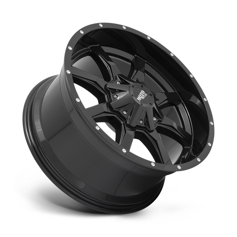 Moto Metal | MO970 18x9.0 ET18 - GLOSS BLACK W/ MILLED LIP