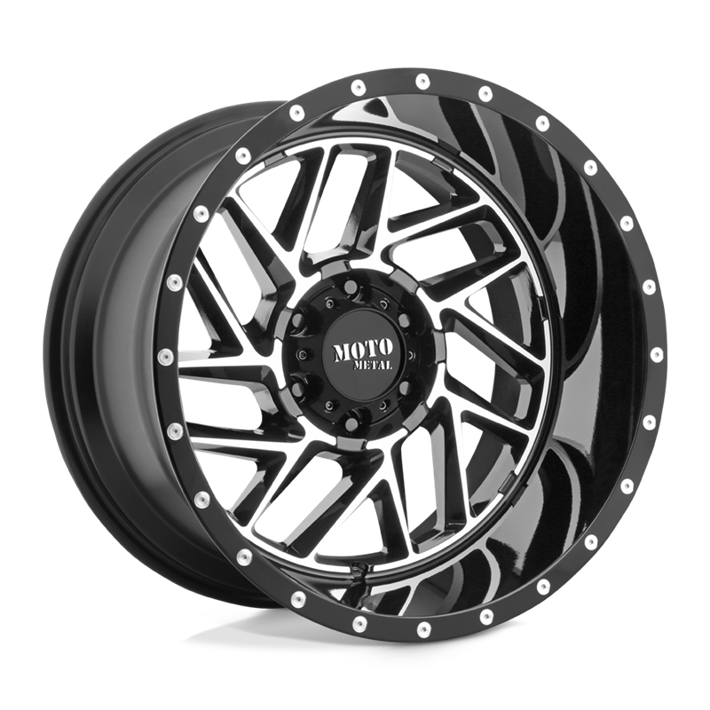 Moto Metal | MO985 BREAKOUT 20x10.0 ET-18 - GLOSS BLACK MACHINED