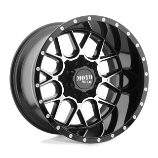 Moto Metal | MO986 SIEGE 20x9.0 ET18 - GLOSS BLACK MACHINED