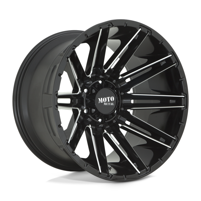 Moto Metal | MO998 KRAKEN 20x9.0 ET0 - GLOSS BLACK MILLED