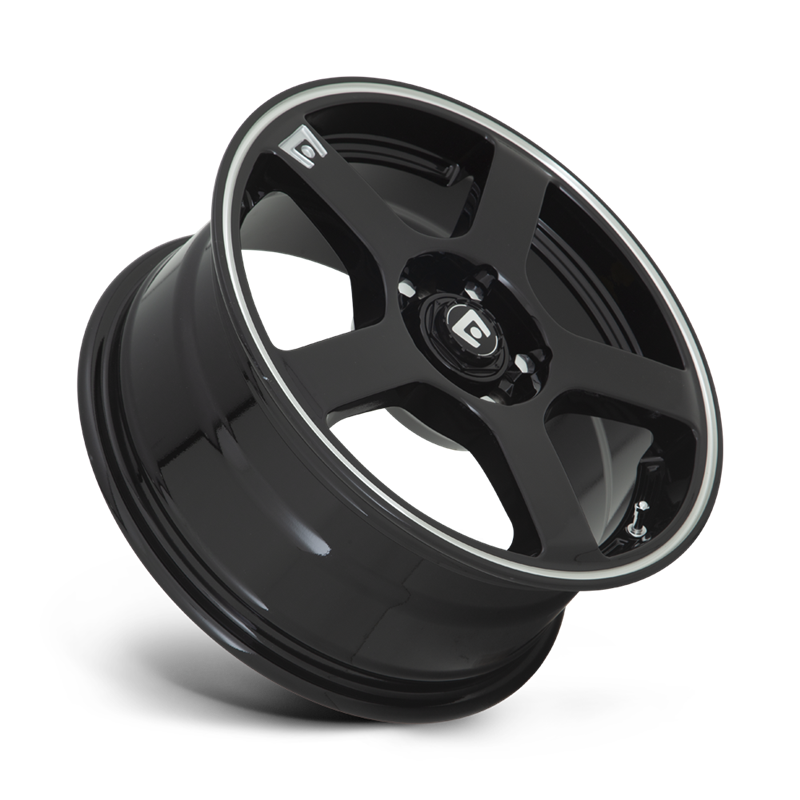 Motegi | MR116 FS5 16x7.0 ET40 - GLOSS BLACK W/ MACHINED FLANGE
