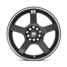 Motegi | MR116 FS5 16x7.0 ET40 - GLOSS BLACK W/ MACHINED FLANGE