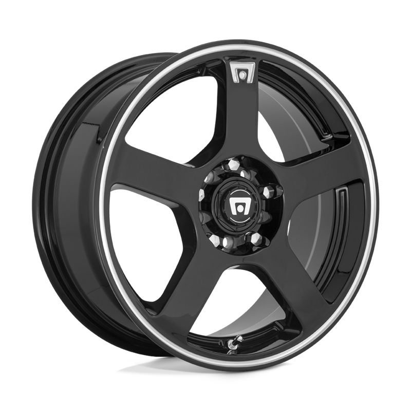 Motegi | MR116 FS5 17x7.0 ET40 - GLOSS BLACK W/ MACHINED FLANGE