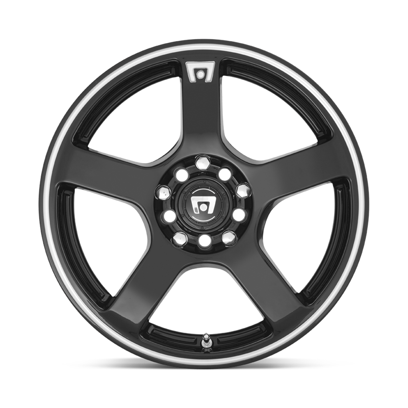 Motegi | MR116 FS5 17x7.0 ET40 - GLOSS BLACK W/ MACHINED FLANGE