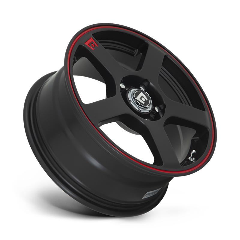 Motegi | MR116 FS5 18x8.0 ET45 - MATTE BLACK W/ RED STRIPE