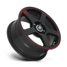 Motegi | MR116 FS5 18x8.0 ET35 - MATTE BLACK W/ RED STRIPE