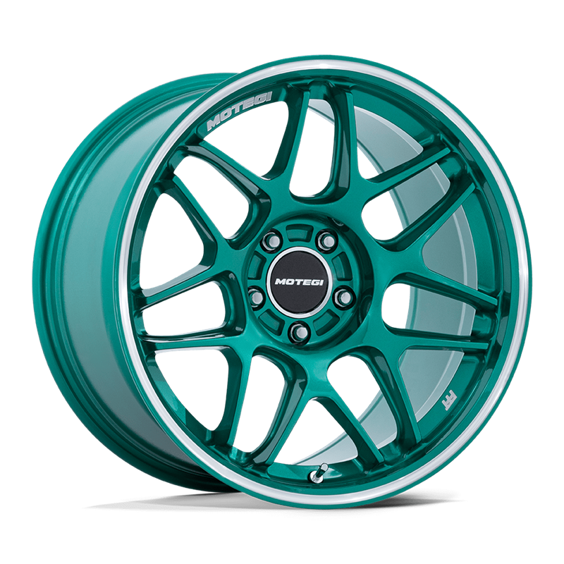 Motegi | MR158 TSUBAKI 18x9.5 ET15 - HOKKAIDO GREEN W/ MACHINED LIP
