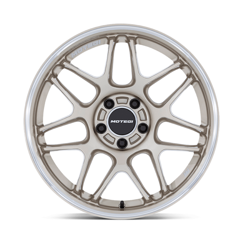 Motegi | MR158 TSUBAKI 18x8.5 ET30 - MOTORSPORT GOLD W/ MACHINED LIP