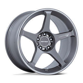 Motegi | MR159 BATTLE V 18x10.5 ET35 - GUNZILLA W/ MACHINED LIP STRIPE