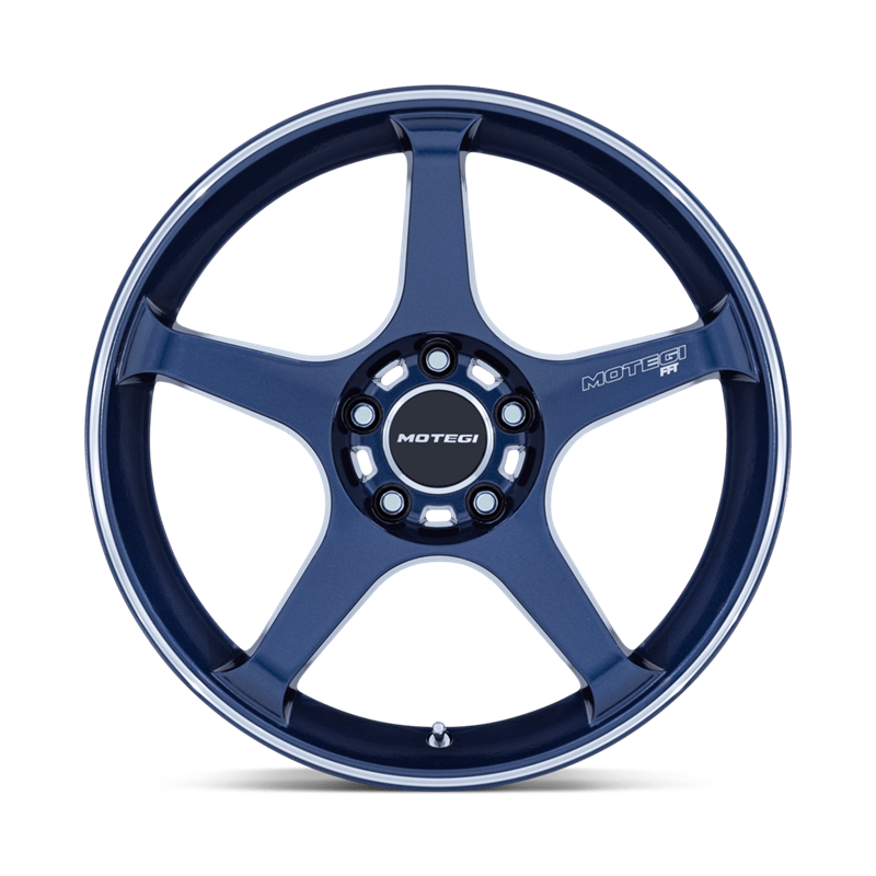 Motegi | MR159 BATTLE V 18x8.5 ET30 - OBSIDIAN BLUE W/ MACHINED LIP STRIPE