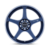 Motegi | MR159 BATTLE V 18x8.5 ET30 - OBSIDIAN BLUE W/ MACHINED LIP STRIPE