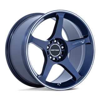 Motegi | MR159 BATTLE V 18x9.5 ET0 - OBSIDIAN BLUE W/ MACHINED LIP STRIPE