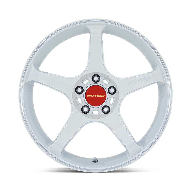 Motegi | MR159 BATTLE V 18x9.5 ET35 - MATSURI WHITE PEARL W/ MACHINED LIP STRIPE