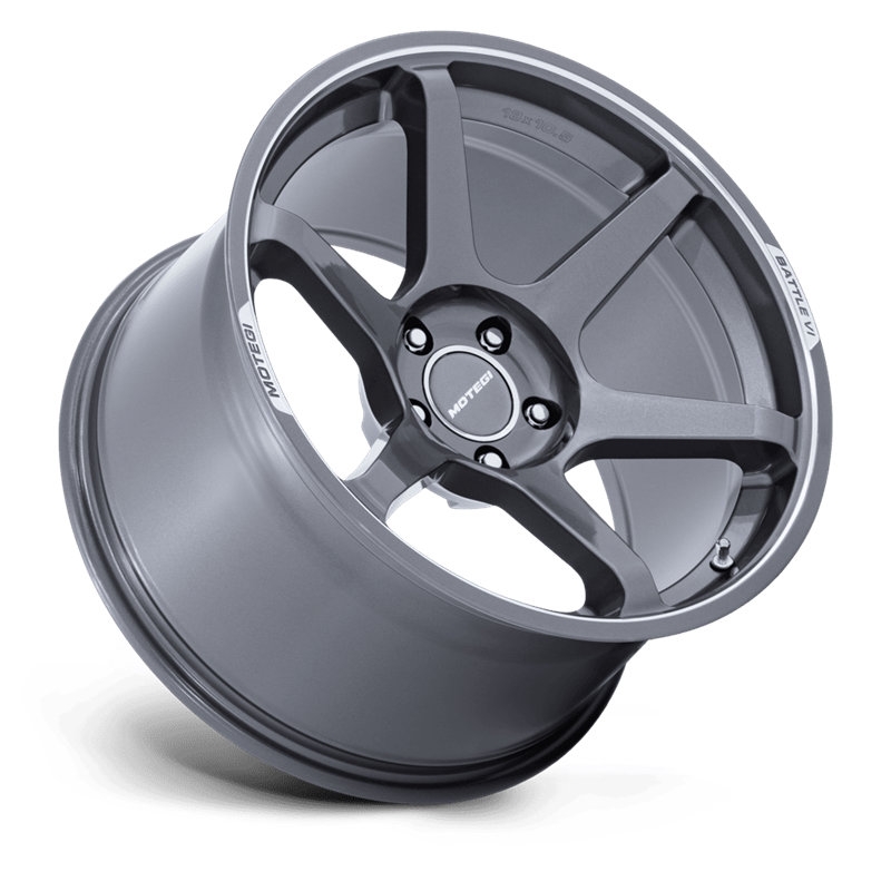 Motegi | MR160 BATTLE VI 18x9.5 ET35 - GLOSS GUNZILLA W/ MACHINED LIP