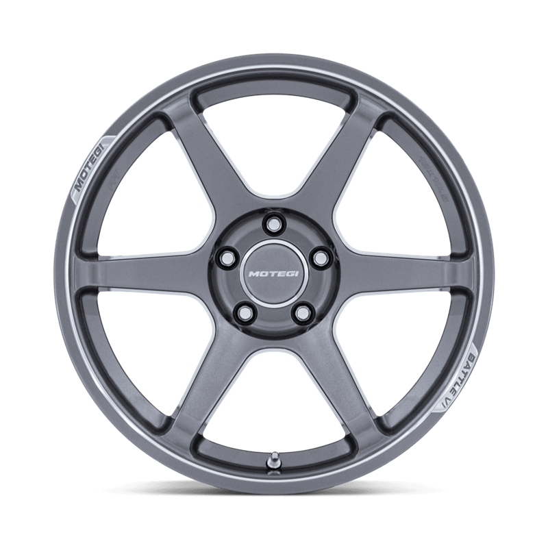 Motegi | MR160 BATTLE VI 18x9.5 ET38 - GLOSS GUNZILLA W/ MACHINED LIP