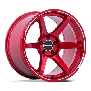 Motegi | MR160 BATTLE VI 18x10.5 ET25 - CHERRY RED METALLIC W/ MACHINED LIP