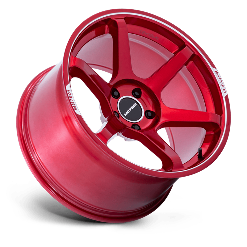 Motegi | MR160 BATTLE VI 18x9.5 ET40 - CHERRY RED METALLIC W/ MACHINED LIP