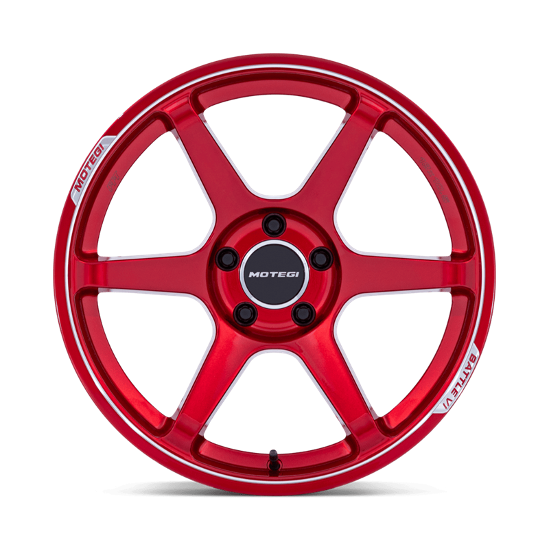 Motegi | MR160 BATTLE VI 18x9.5 ET40 - CHERRY RED METALLIC W/ MACHINED LIP